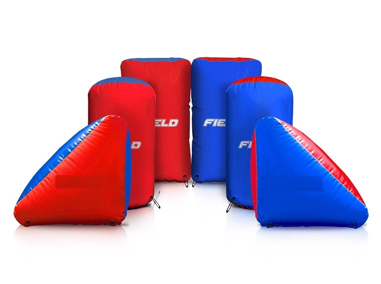 Bunkers Hinchables de Bajo Impacto con 6 Unidades Rojo/Azul. *Envío gratis